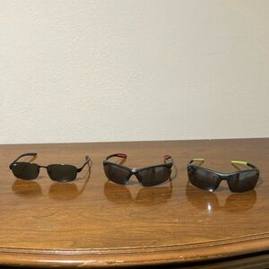 authentic ray bans / 2 ironman sunglasses bundle lot